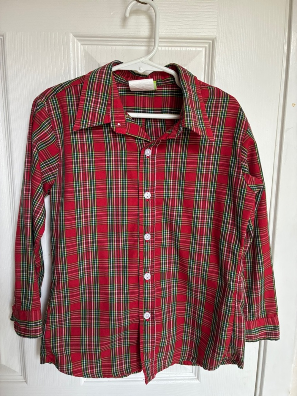 Christmas Red Plaid Button-Down Shirt